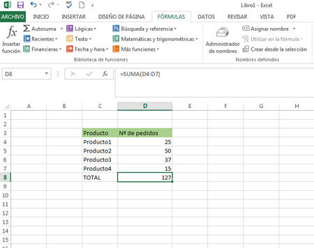 Funciones en Excel 2013