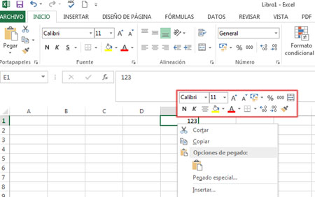 Formato numérico en Excel 2013